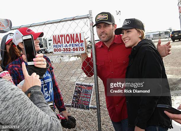 Singer/Songwriter Casey Donahew meets fans at County Thunder Music Festivals Arizona - Day 4 on April 10, 2016 in Florence, Arizona.