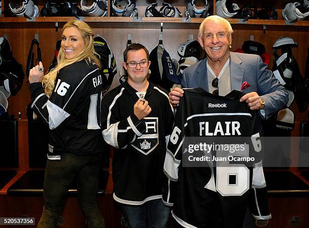 Chris Sutter WWE Diva wrestler Charlotte, Chris Sutter, son of Los Angeles Kings ...