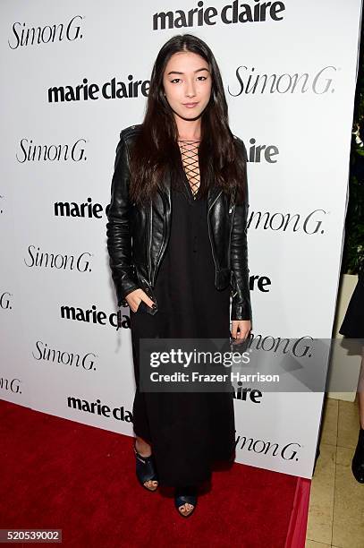 Actress Natasha Liu Bordizzo attends the "Fresh Faces" party, hosted by Marie Claire, celebrating the May issue cover stars on April 11, 2016 in Los...