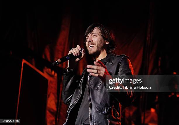 Chris Janson performs at Country Thunder Arizona 2016 at Country Thunder West on April 9, 2016 in Florence, Arizona.