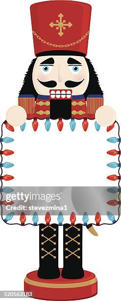 nutcracker sign - action man stock illustrations