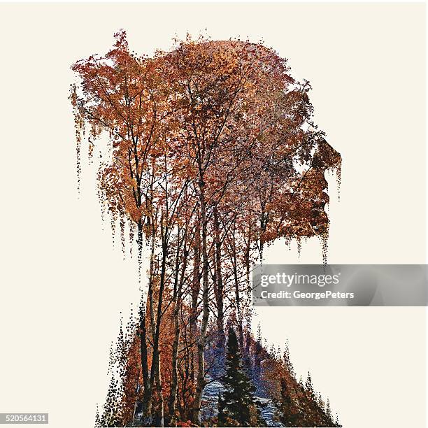 ilustrações, clipart, desenhos animados e ícones de mulher e natureza - beleza natural natureza