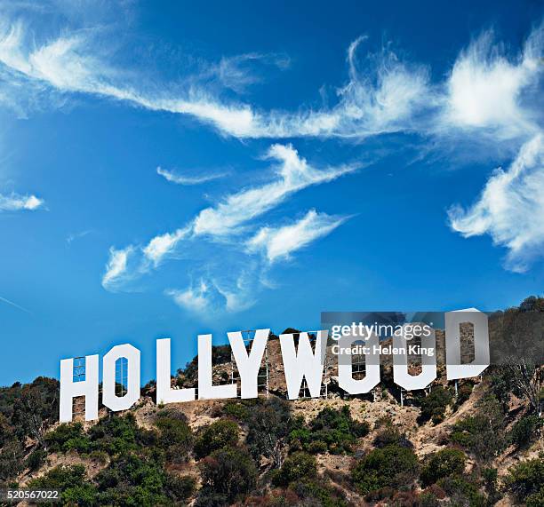 hollywood sign - hollywood stock pictures, royalty-free photos & images