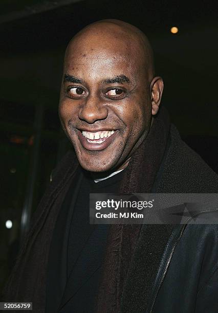 Chief Ainsley Harriott arrives at the Celebrity Screening for film "Meet The Fockers" at the Covent Garden Hotel on January 24, 2005 in London. The...