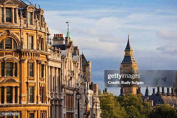 big ben seen from whitehall - city of westminster london stock pictures, royalty-free photos & images