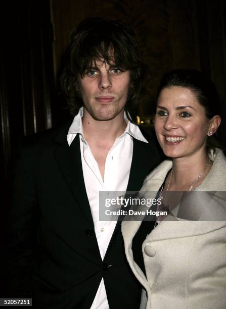 Designer Sadie Frost and her partner musician Jackson Scott arrive at the Celebrity Screening for the film "Meet The Fockers" at the Covent Garden...