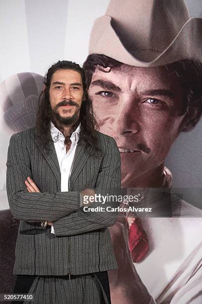 Spanish actor Oscar Jaenada attends "Cantinflas" photocall at the Verdi cinema on April 12, 2016 in Madrid, Spain.