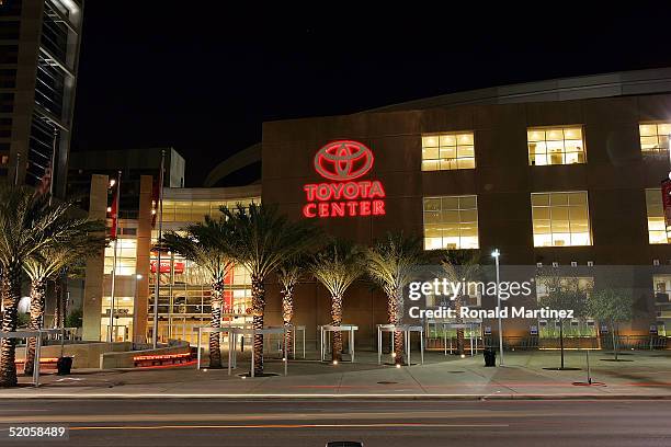General view of the Toyota Center on January 24, 2005 in Houston, Texas. NOTE TO USER:User expressly acknowleges and agrees that, by downloading...