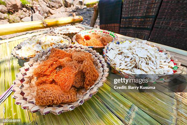 kampung lama (old village) lembata ntt. - lembata stock pictures, royalty-free photos & images