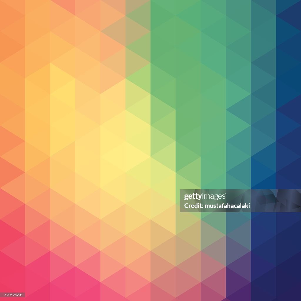 Colourful hexagon abstract background