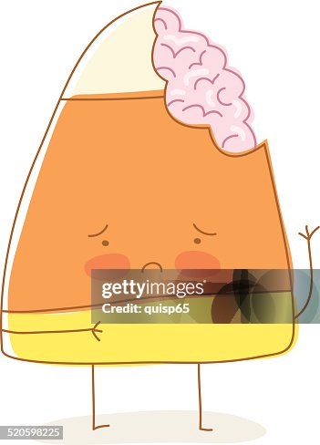 Sad Candy Corn Guy - Doodle Sad Candy Corn Guy - Doodle