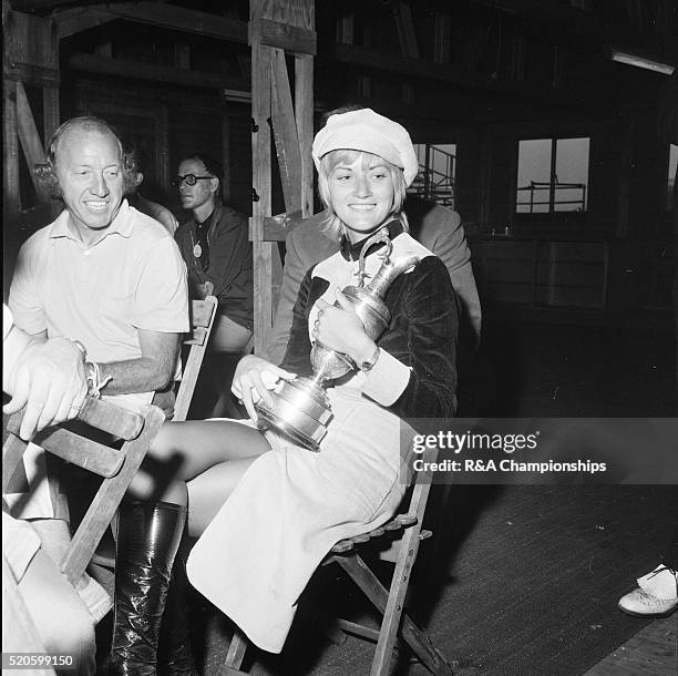 Open Championship 1971. Royal Birkdale Golf Club in Southport, England, held 7th - 10th July 1971. Pictured, Mrs Lee Trevino, Claudia Fenley,...