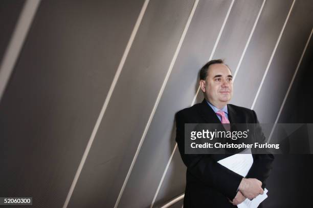 Leader of The Scottish National Party Alex Salmond launches the party's election campaign, January 25 Edinburgh, Scotland. The Scottish National...