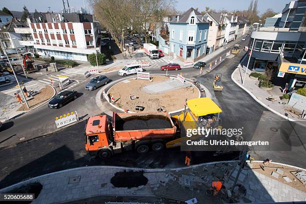 April 12: And again a roundabout traffic will be built. Construction work of a new roundabout traffic in Bonn