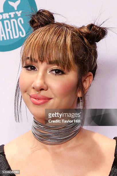 Jackie Cruz attends the 2016 Shorty Awards at The New York Times Center on April 11, 2016 in New York City.