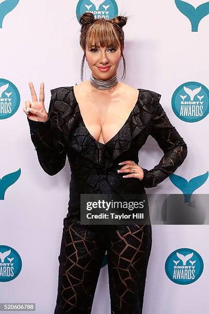 Jackie Cruz attends the 2016 Shorty Awards at The New York Times Center on April 11, 2016 in New York City.