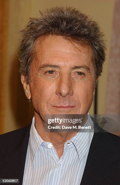 Actor Dustin Hoffman poses at the "Meet The Fockers" Press Junket at The Dorchester Hotel on January 25, 2005 in London. The film is the sequel to...