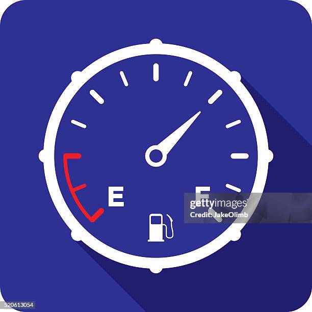 fuel gauge icon silhouette - natural gas meter stock illustrations