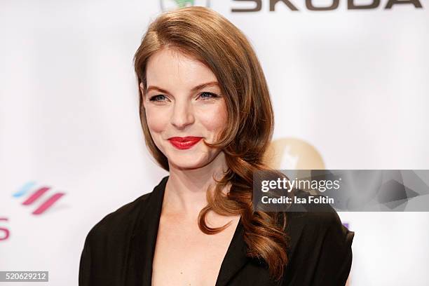 Yvonne Catterfeld attends the Echo Award 2016 on April 07, 2016 in Berlin, Germany.