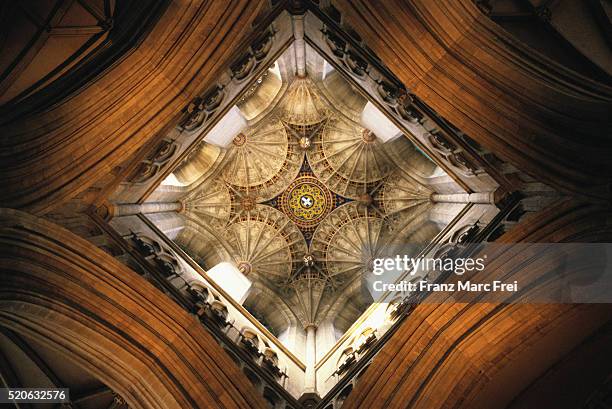 inside bell harry tower - canterbury cathedral stock pictures, royalty-free photos & images