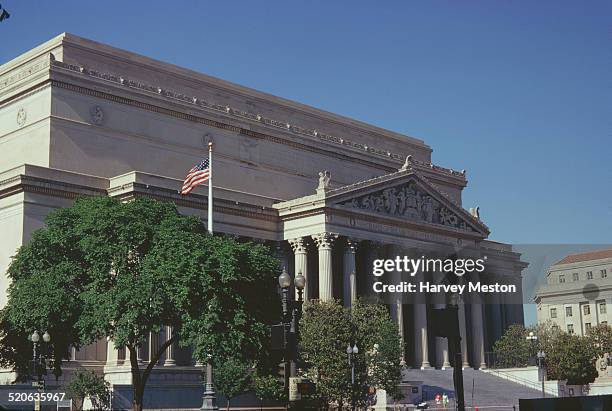 The National Archives Building on Pennsylvania Avenue in Washington, DC, USA, 1973. It is the original headquarters of the National Archives and...