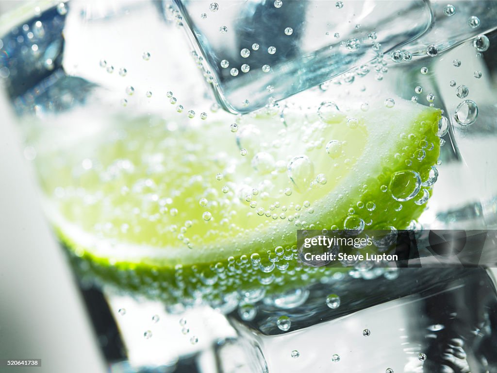 Lime in Iced Drink