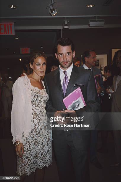 American actress, Sarah Jessica Parker and her husband American actor, Matthew Broderick at the 'Target for Friends: Icons and Legends' at...