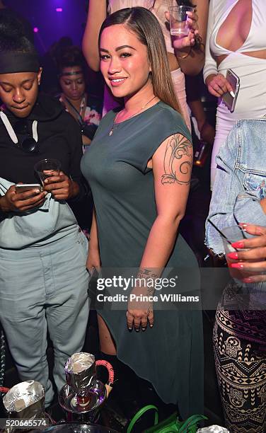 Sarah Vivan attends Medusa Lounge on April 10, 2016 in Atlanta, Georgia.