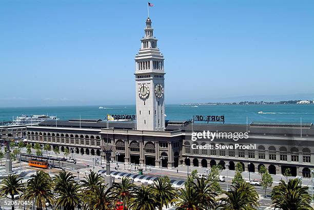 san francisco ferry terminal - clock tower stock pictures, royalty-free photos & images