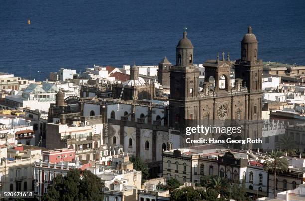 las palmas cathedral, canary islands - las palmas cathedral - fotografias e filmes do acervo