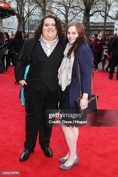 Jonathan Antoine arrives for the UK film premiere of "Florence Foster Jenkins" at Odeon Leicester Square on April 12, 2016 in London, England.