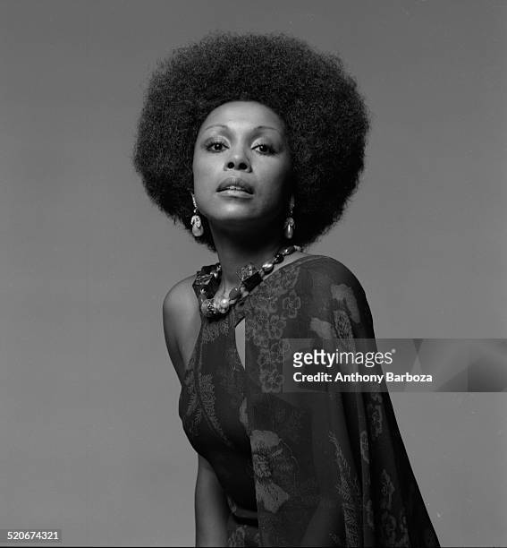 Portrait of American actress and singer Diahann Carroll, New York, 1971.