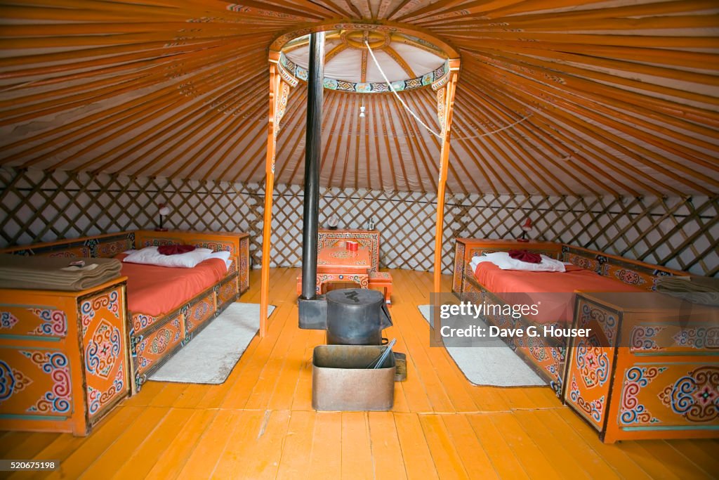 Inside a Mongolian Shelter