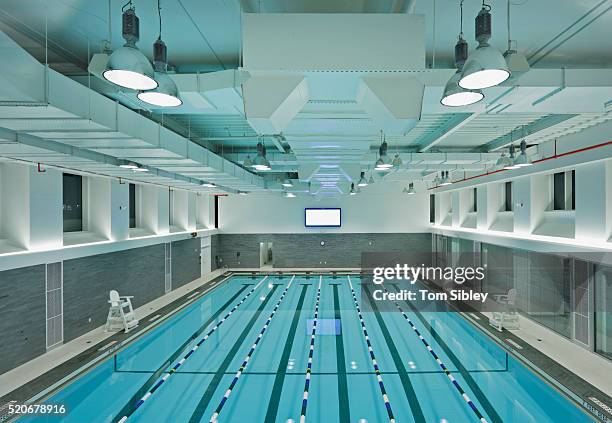 swimming pool - swimming lanes stock pictures, royalty-free photos & images