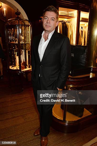Magazine editor Dan Crowe attends PORT Magazine's 5th anniversary dinner with dunhill London at at Alfred Dunhill Bourdon House on April 12, 2016 in...