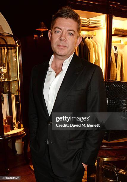 Magazine editor Dan Crowe attends PORT Magazine's 5th anniversary dinner with dunhill London at at Alfred Dunhill Bourdon House on April 12, 2016 in...