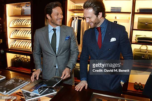 Paul Sculfor and Craig Mcginlay attend PORT Magazine's 5th anniversary dinner with dunhill London at at Alfred Dunhill Bourdon House on April 12,...