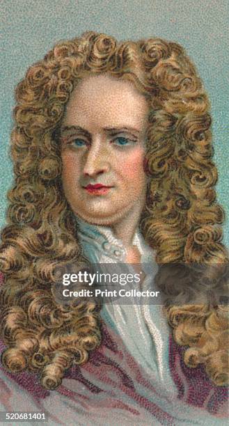 Isaac Newton Routine 144 Sir Isaac Newton English Mathematician And Physicist 1727 Stock ...