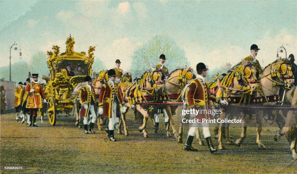 King Edward VII's State Coach used for Opening of Parliament, 1910