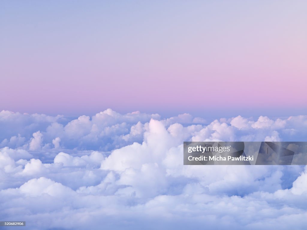 First Light on Clouds over Haleakala National Park