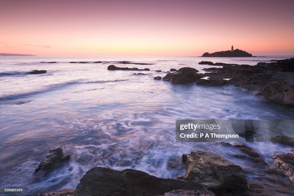 Godrevy lighthouse, Cornwall, England