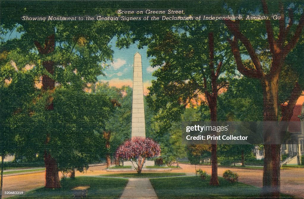 Greene Sreet, looking east from Center Street, Augusta, Georgia, America, c1910.