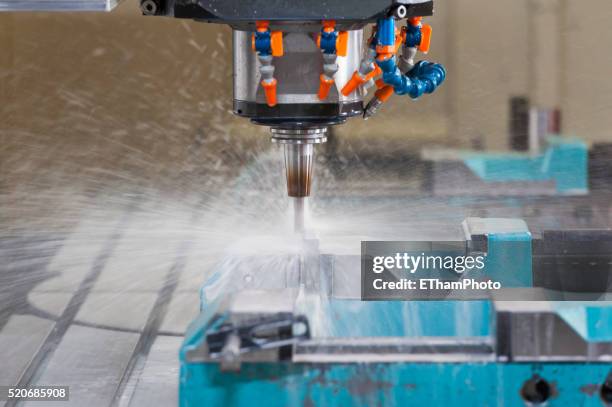 cnc milling cutter - wasser industrie stock-fotos und bilder