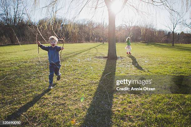 Playing In Spring Kids Playing Outside In Spring Photos and Premium High Res Pictures ...