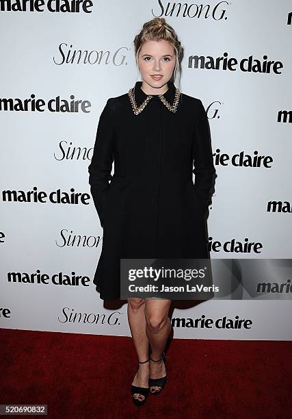 Ana Mulvoy-Ten attends the Marie Claire Fresh Faces party at Sunset Tower Hotel on April 11, 2016 in West Hollywood, California.