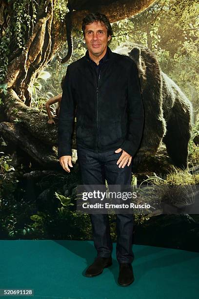 Luca Barbarossa attends the 'Il Libro Della Giungla' Premiere at Cinema Barberini on April 12, 2016 in Rome, Italy.