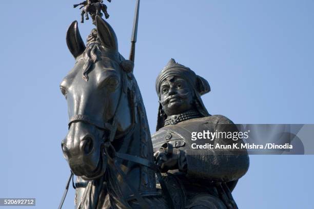 Sculpture Of Maharana Pratap On Chetak Horse Udaipur Rajasthan High-Res  Stock Photo - Getty Images