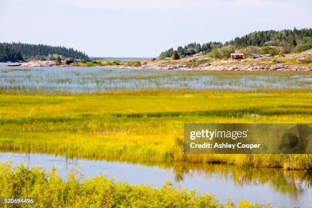 lake athabasca in fort chipewyan - fort mcmurray stock pictures, royalty-free photos & images