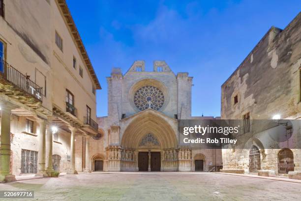 tarragona cathedral - tarragona stock pictures, royalty-free photos & images