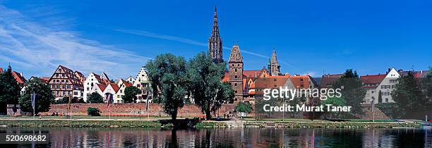 münster church and danube river - ulm stock pictures, royalty-free photos & images